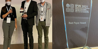 Image of the award winner and of the award