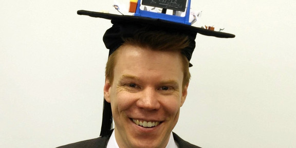 Putzke with his doctor hat
