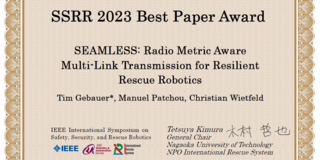 CNI receives Best Paper Award at IEEE SSRR 2023.